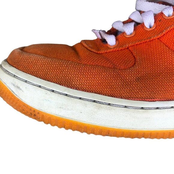 VINTAGE 2007 nike air force 1 low orange peel size 12 womens - Picture 14 of 16